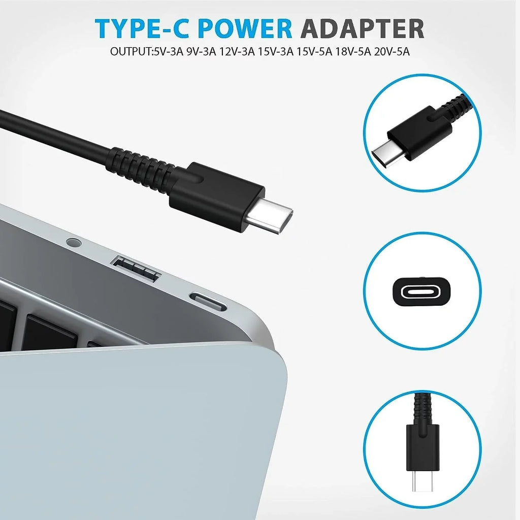 AMSK POWER AC Adapter for Latitude 5330 5400 5401 5410 5411 Laptop Charger 90W Type-C