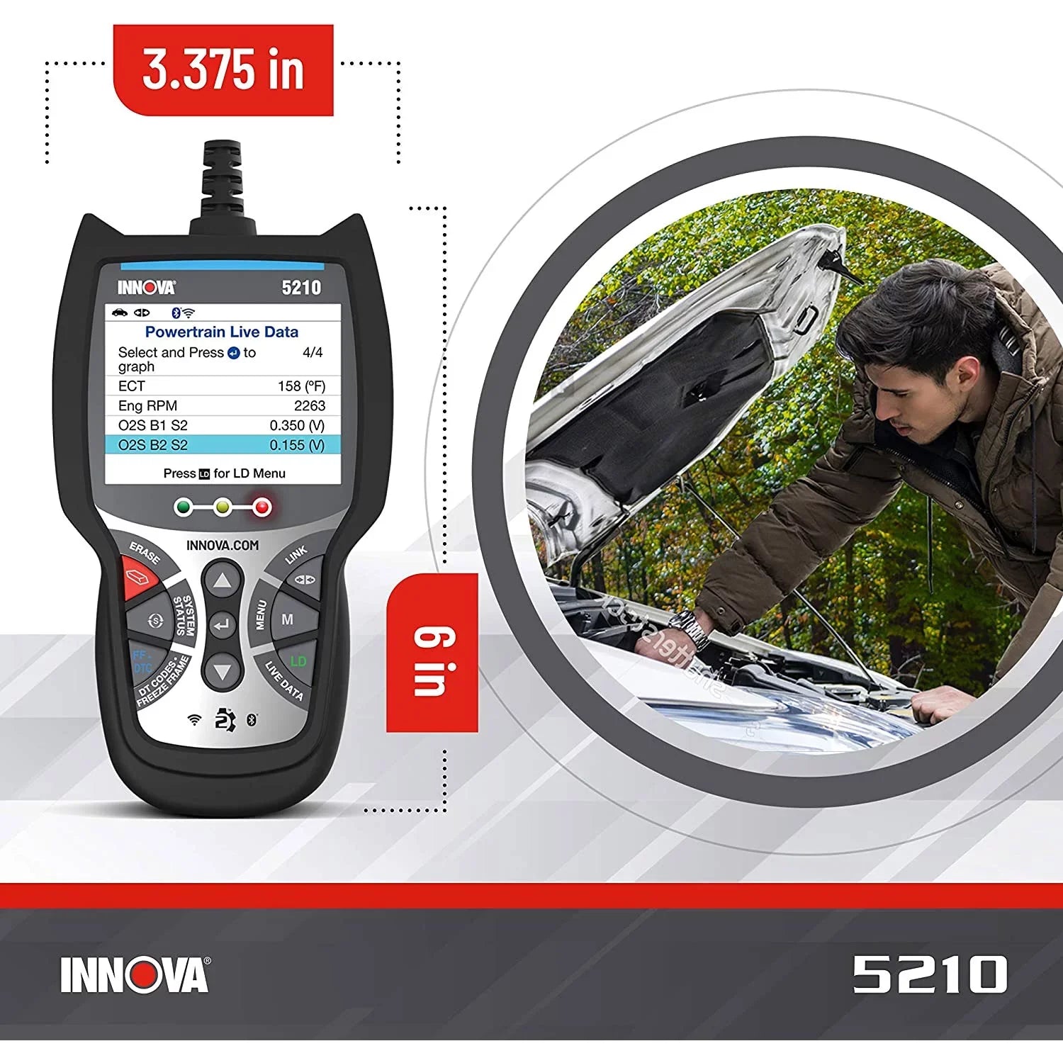 INNOVA 5210 CarScan Advisor Bluetooth Code Reader Automotive Diagnostic Tool