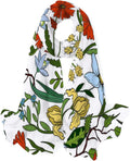Hyjoy Seamless Pattern with Wild Flowers Long Silk Neck Scarf Load Shawl Wrap Scarves for Women Girls