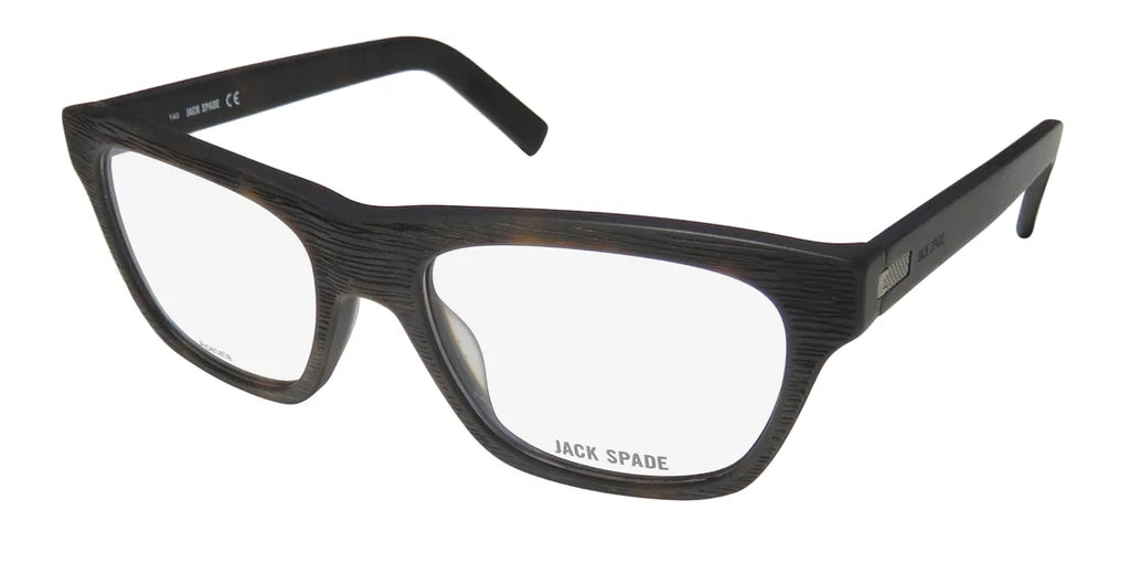 NEW JACK SPADE JONATHAN MENS/WOMENS DESIGNER FULL-RIM MATTE TORTOISE CLASSIC DESIGN COLLECTIBLE UNISEX FRAME DEMO LENSES 53-18-140 EYEGLASSES/EYEWEAR