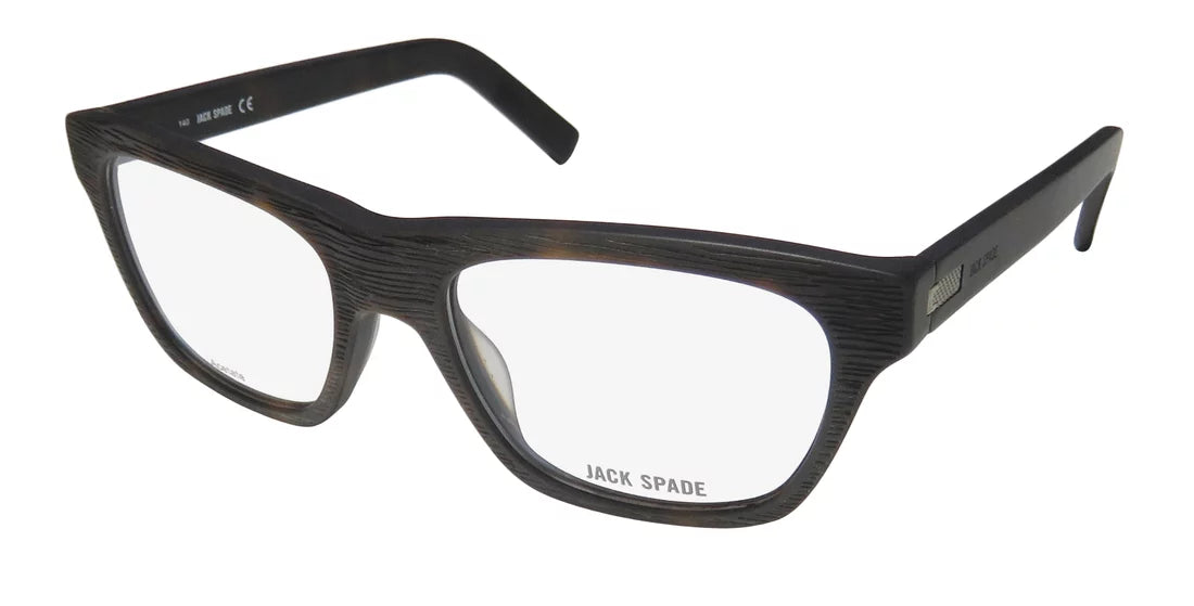 NEW JACK SPADE JONATHAN MENS/WOMENS DESIGNER FULL-RIM MATTE TORTOISE CLASSIC DESIGN COLLECTIBLE UNISEX FRAME DEMO LENSES 53-18-140 EYEGLASSES/EYEWEAR
