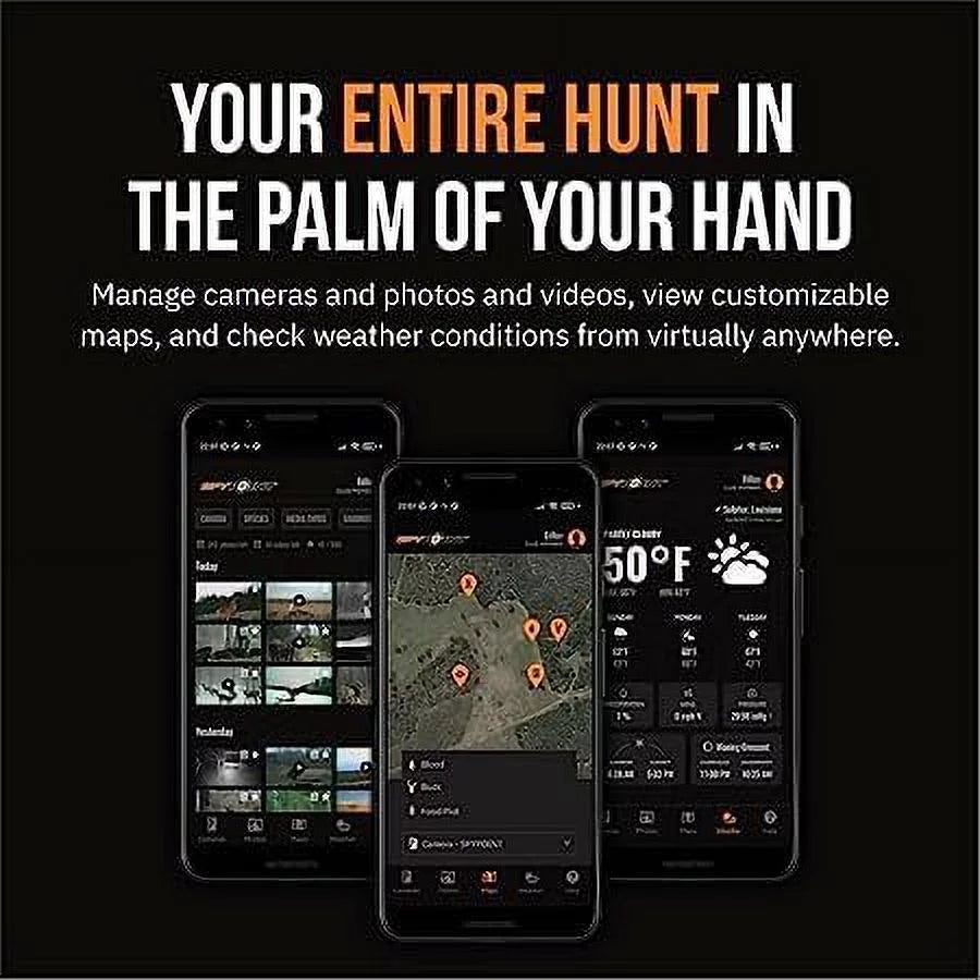 SPYPOINT Flex-S Solar Cellular Trail Camera, Integrated Solar Panel, LTE Connectivity, 100-foot Flash/Detection Range, Internal Battery, Optional Battery Backup + 32GB Micro SD Card