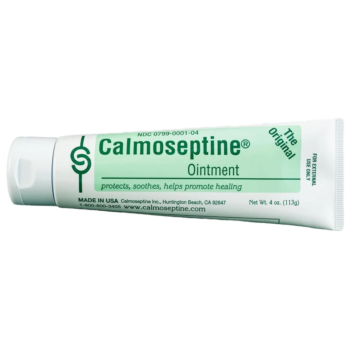 Calmoseptine Skin Healing Moisture Barrier Ointment - Effective for Wound Care, Diaper Rashes, Irritation, Burn, Cuts & Itching with Menthol & Zinc Oxide for Healthy Skincare - 4 Oz, Pack of 5