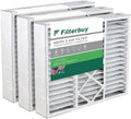 Filterbuy 22x24x5 MERV 8 Pleated HVAC AC Furnace Air Filters for Amana and Goodman (3-Pack)