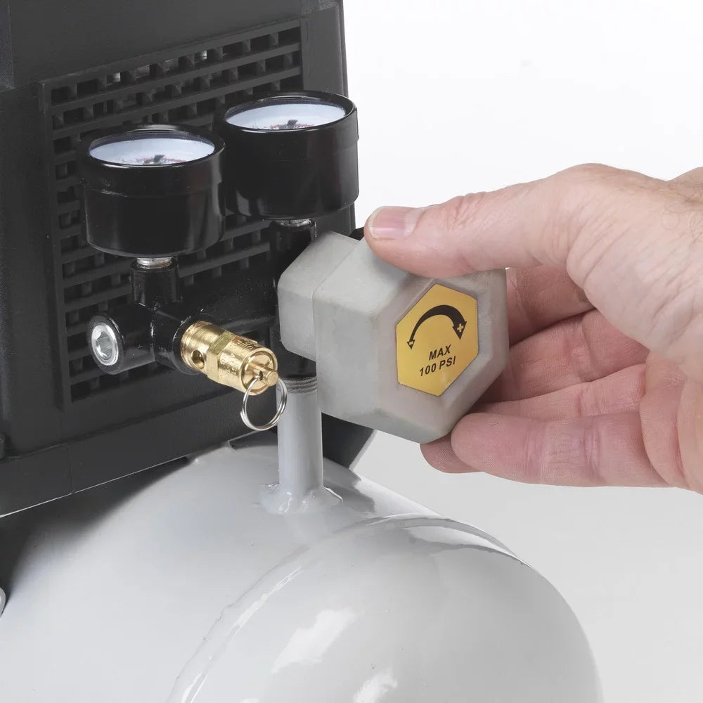 Quipall 2-.33 1/3 2 Gallon Oil-Free Hotdog Air Compressor