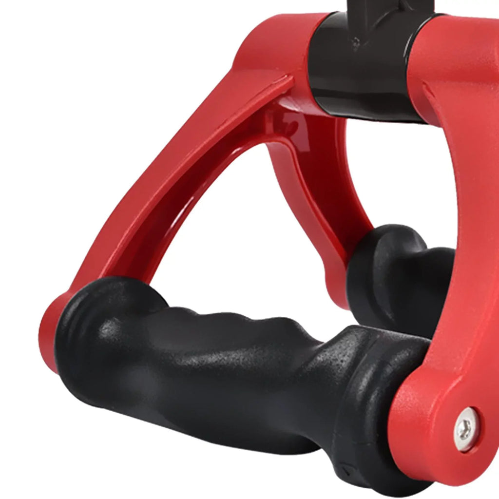 Two D Rowing Handle Cable Attachment Bearing 661 Bar Row Attachment Tricep Rope Pull Down Machine for Fitness, Home ,Gym ,Back Training Red