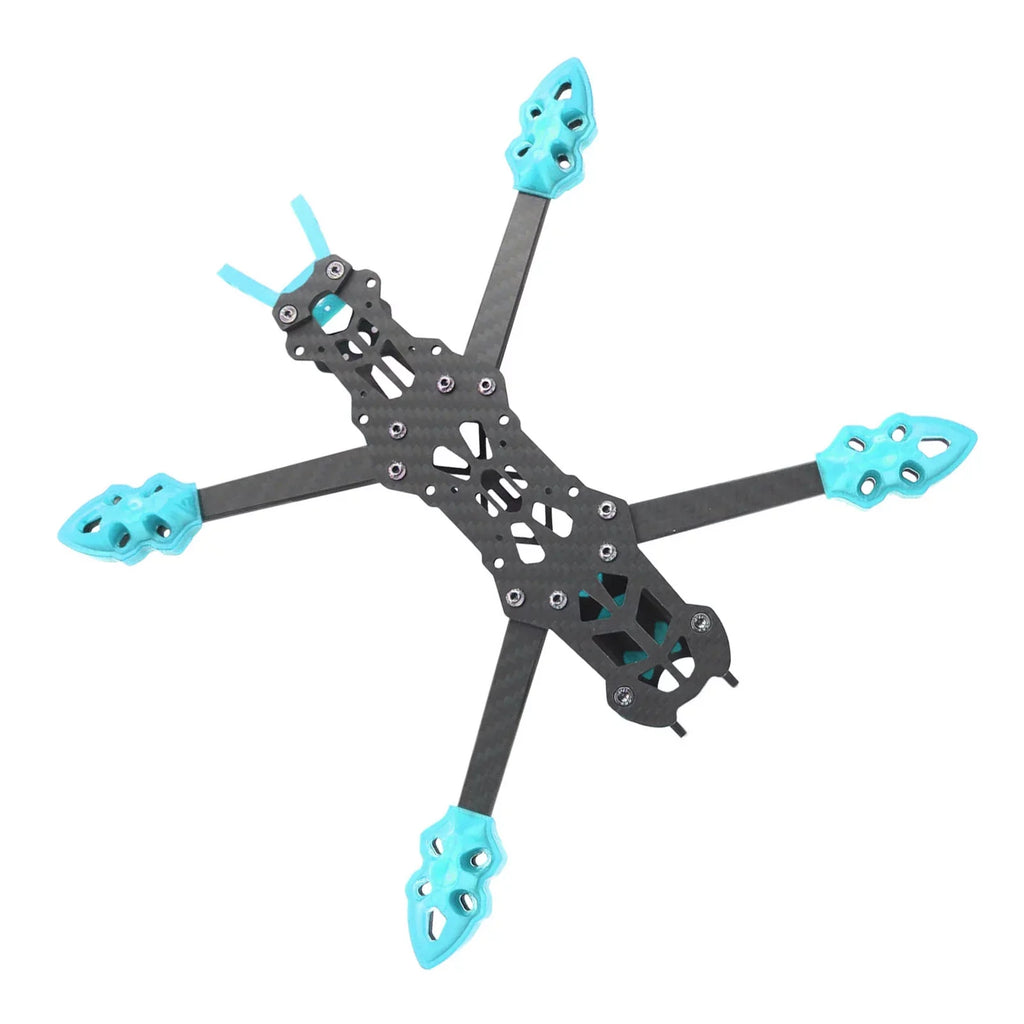 Goldmeet FPV Racing Drone Frame Professional 225mm Wheelbase Carbon Fiber Quadcopter Frame for RC Drone Accessories Blue