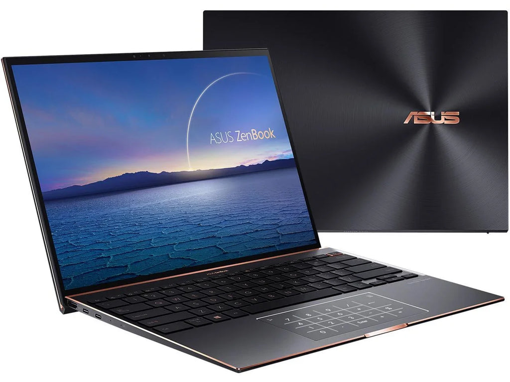 ZenBook S Ultra Slim Laptop, 13.9" 3300x2200 3:2 500nits Touch Display, Evo Platform Core i7-1165G7 CPU, 16GB RAM, 1TB SSD, Thunderbolt 4, TPM, Windows 10 Pro, Jade Dark UX393EA-XB77T