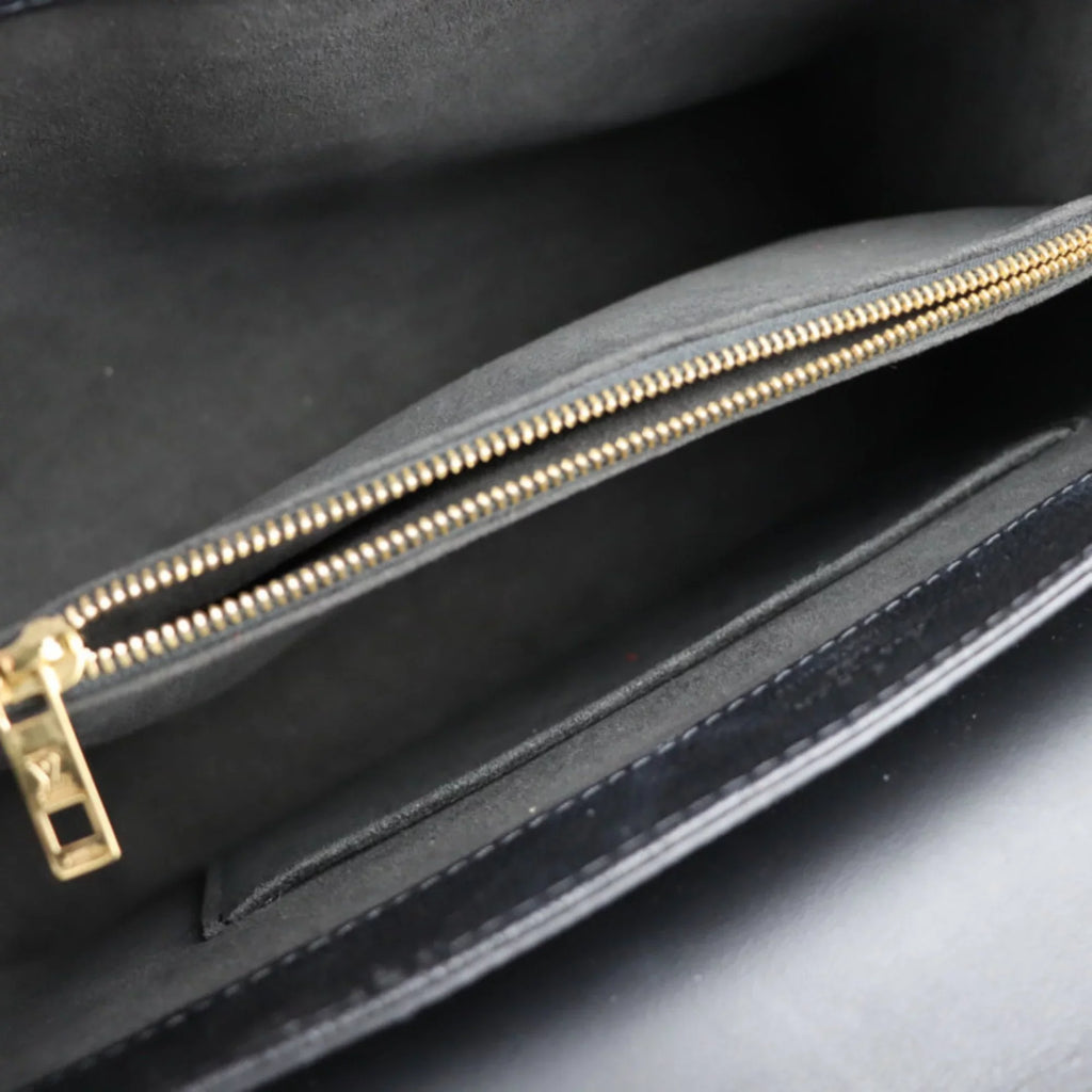 Pre-Owned LOUIS VUITTON Louis Vuitton Verry One Handle Bag Handbag M51989 Leather Monogram Shadow Noir 2WAY Shoulder (Good)