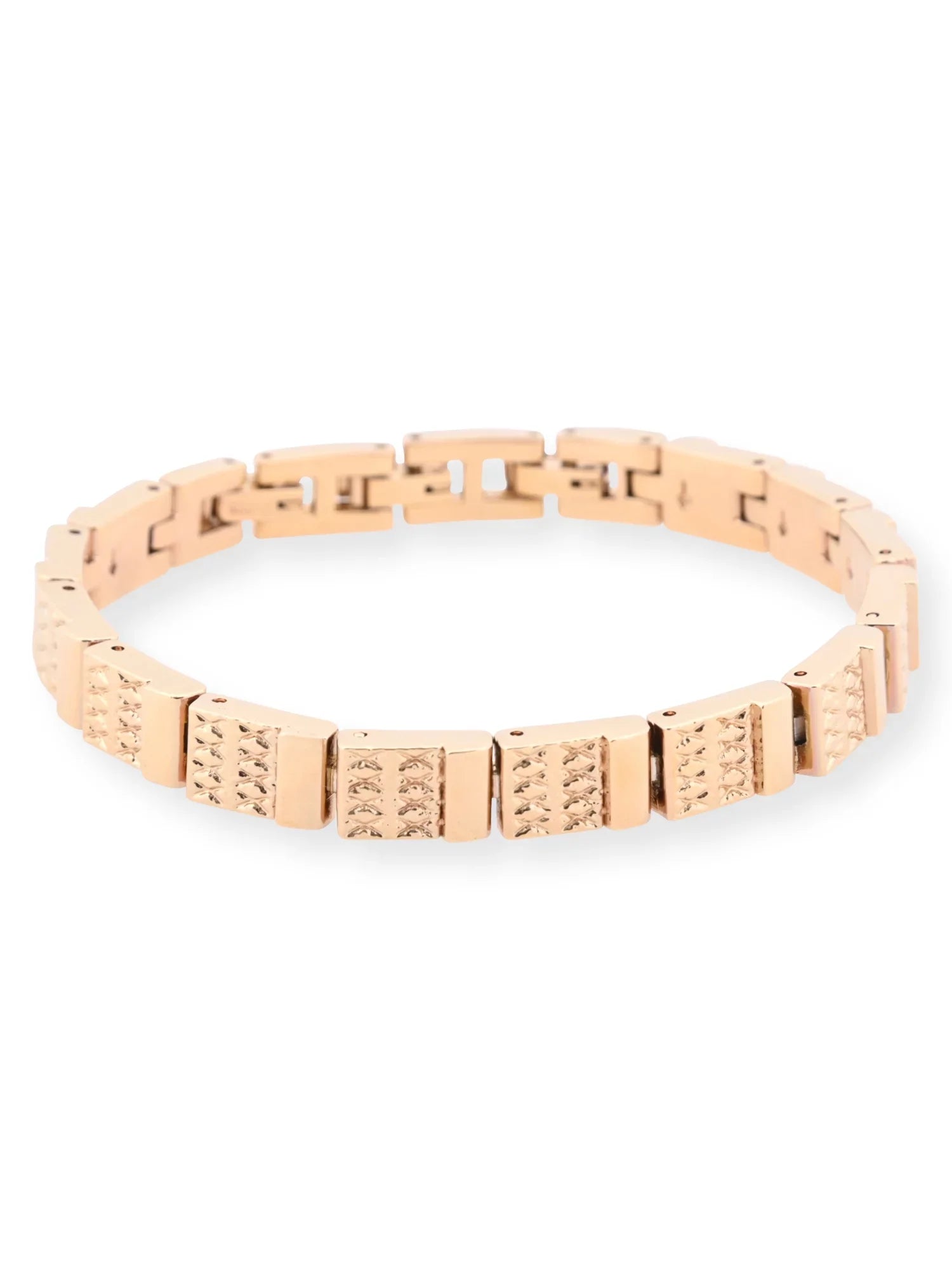 Ein Adult Female Watch and Bracelet Set in Gold with Czech Stones and MOP Dial (EG180011ST)