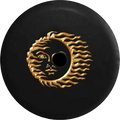 2018 2019 Wrangler JL Backup Camera Golden Shimmer Sun in the Wind Spare Tire Cover for Jeep RV 32 Inch