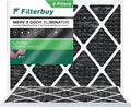 Filterbuy 24x30x1 MERV 8 Odor Eliminator Pleated HVAC AC Furnace Air Filters with Activated Carbon (2-Pack)