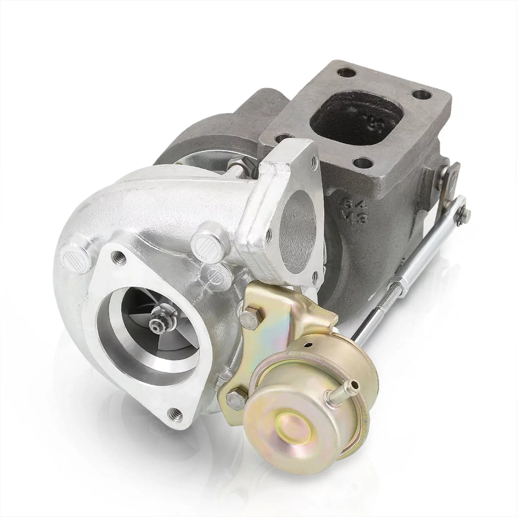 AJP Distributors T25 T28 Hybrid Turbo Charger Oil & Water Cooled Turbocharger + Wastegate 0.86 A/R Turbine 0.60 AR Compressor Ball Bearing 5-Bolt Outlet Flange Compatible/Replacement For Universal Car