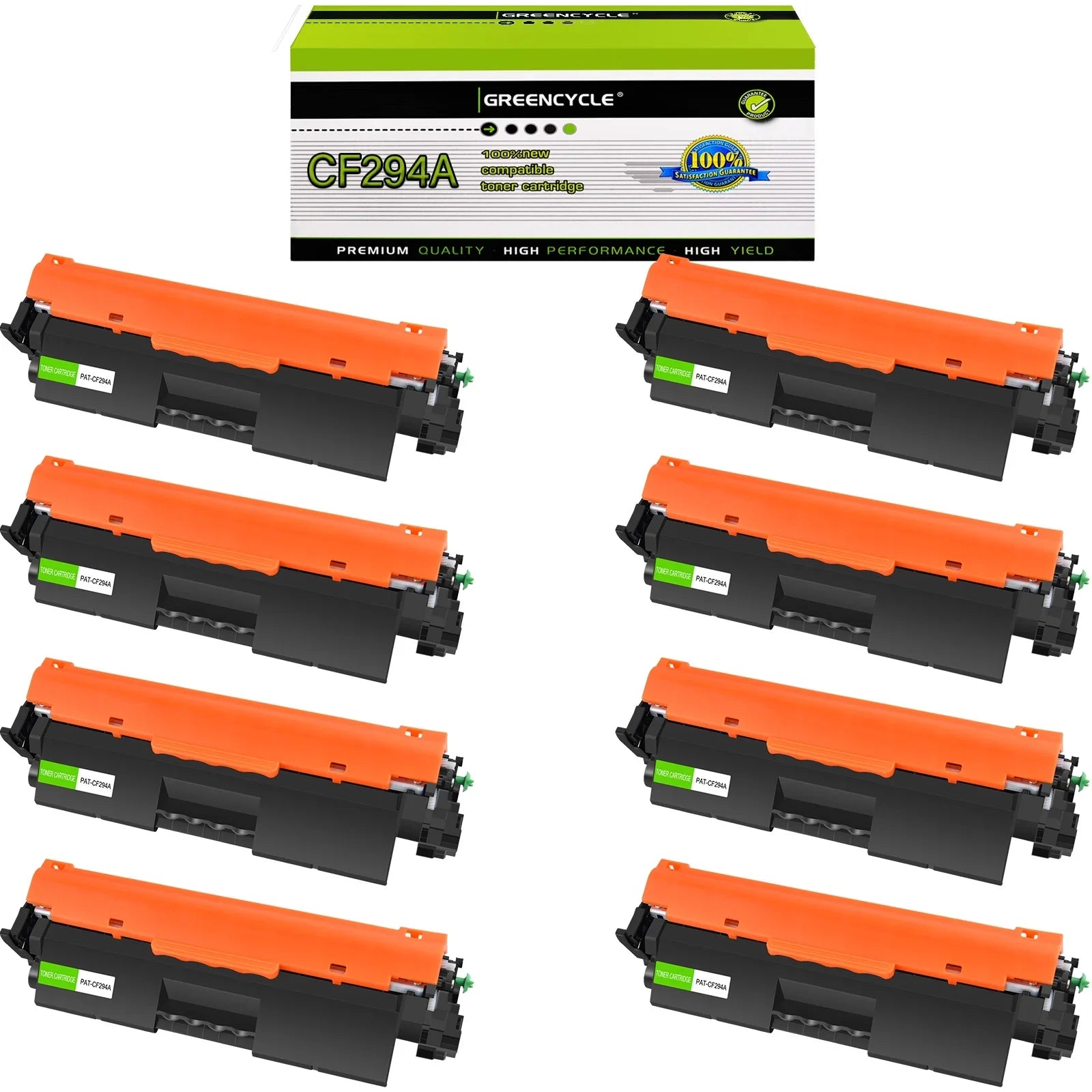 GREENCYCLE 8 Pack Compatible for 94A CF294A Dark Toner Cartridge Replacement with Laserjet Pro M118dw MFP M148fdw M148dw M149 M149fdw Printer