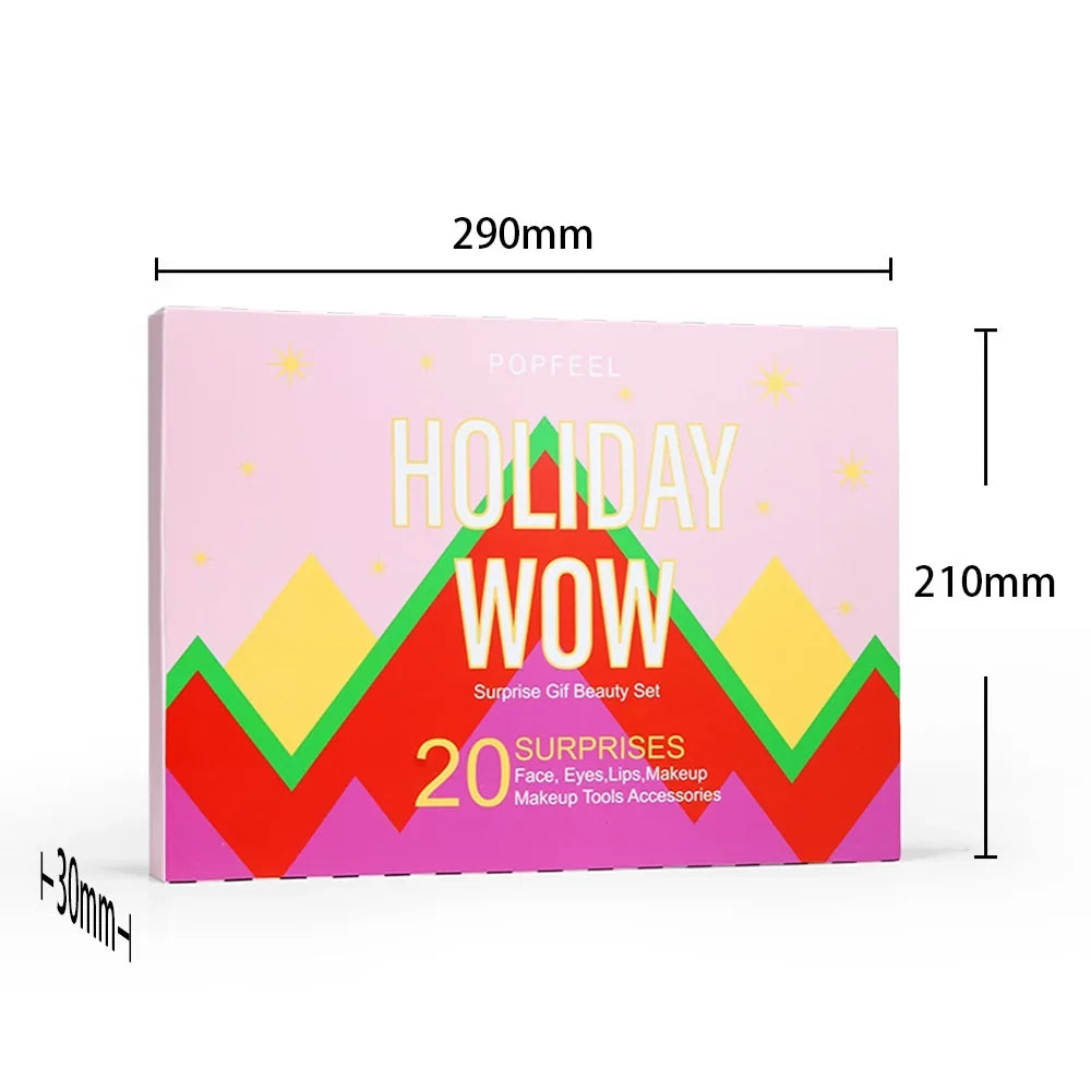 IKOMMI Valentine's Day gift Makeup Advent Calendar 2024 for Teens Girls Christmas Countdown Calendar Makeup Gift Set,Xmas Gift Box Calendar for Women Full Kit