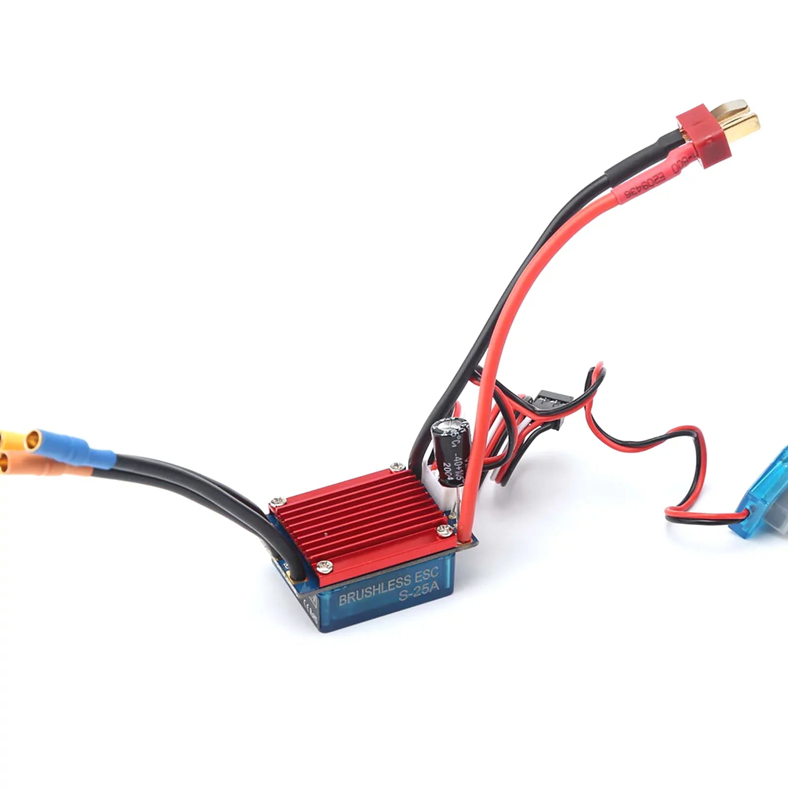 Meterk 2430 7200KV 4P Sensorless Brushless Motor with 25A Brushless ESC（Electric Speed Controller）for 1/16 1/18 RC Car Truck