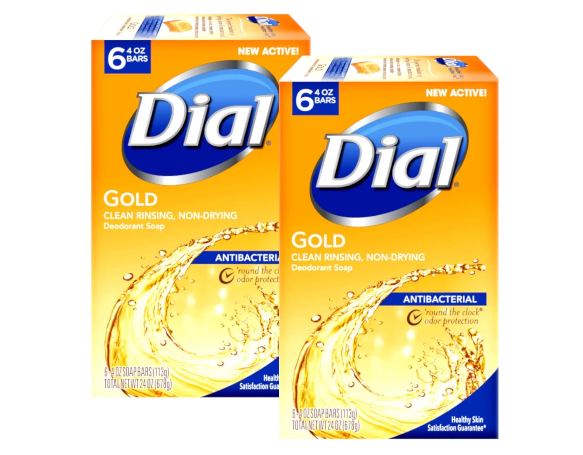 Dial Gold Antibacterial Soap 4 Ounce Bars, 6 Count - Pack of 2