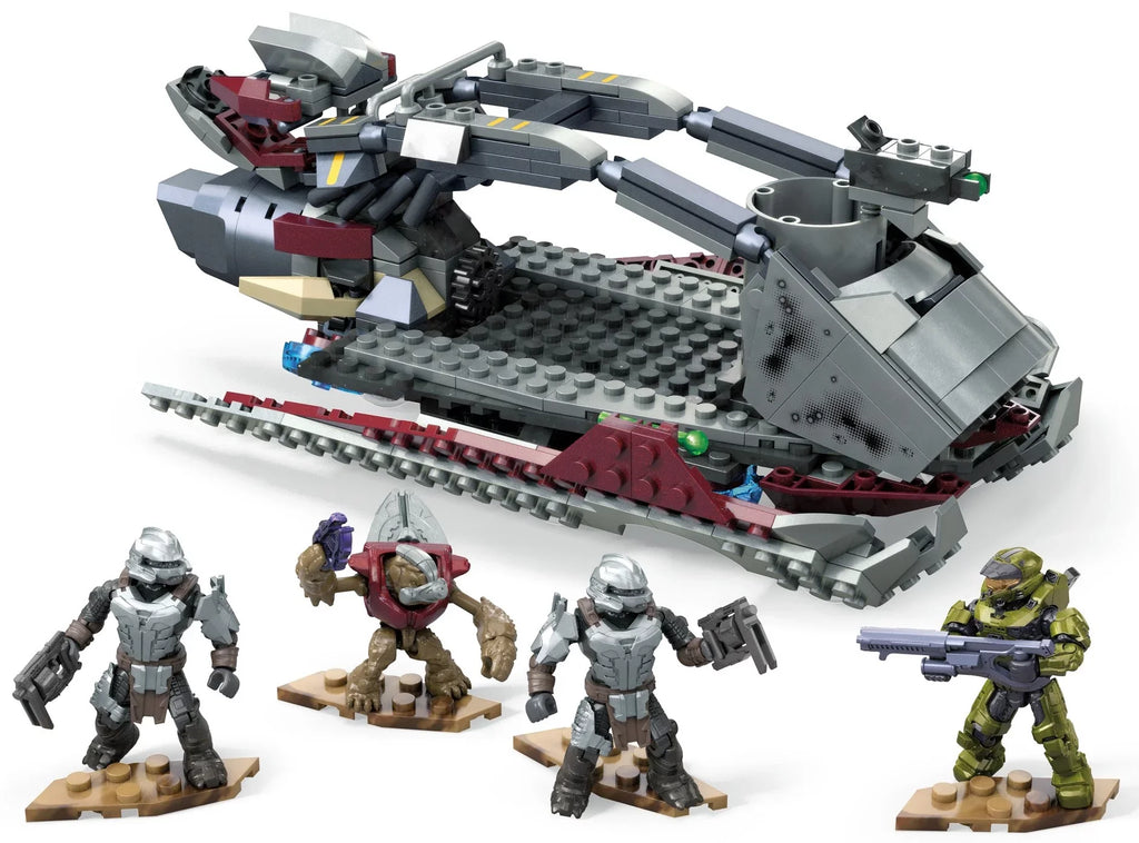 MEGA Halo Skift Intercept Building Kit with Spartan MK VII Action Figure (452 Pieces)