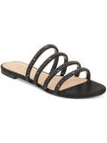 Jewel Badgley Mischka Womens Nigella Dressy Strappy Flat Sandals