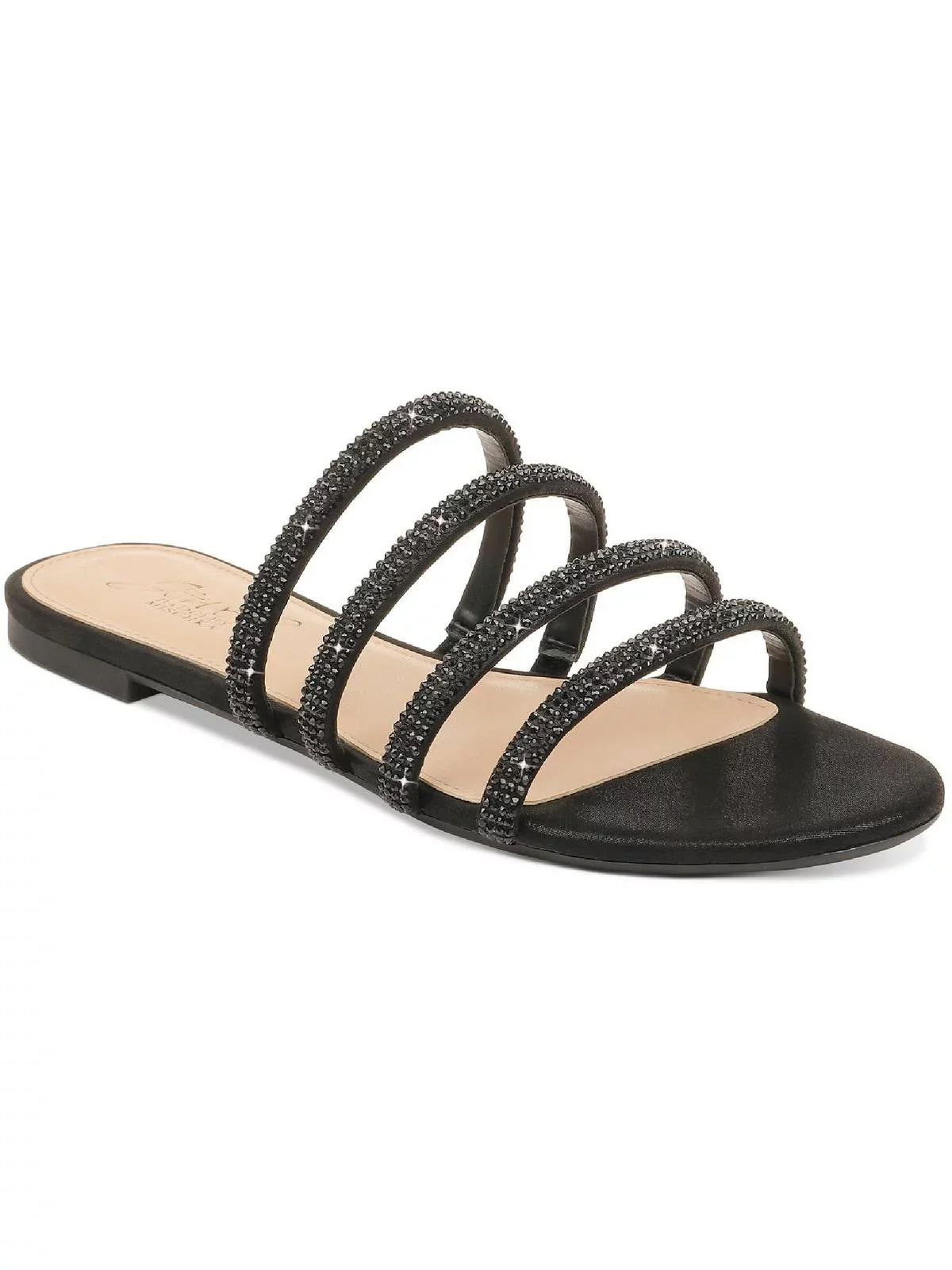 Jewel Badgley Mischka Womens Nigella Dressy Strappy Flat Sandals