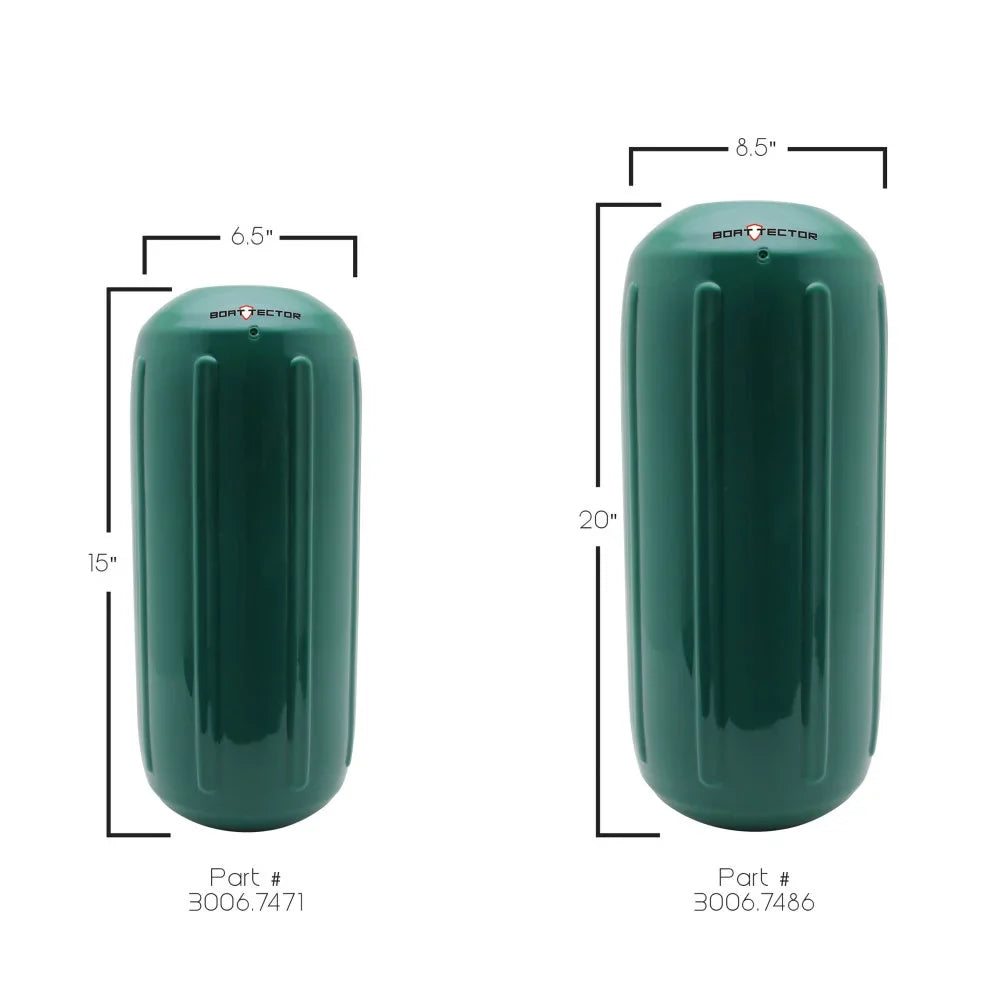 Extreme Max 3006.7471 BoatTector HTM Inflatable Fender - 6.5" x 15", Forest Green