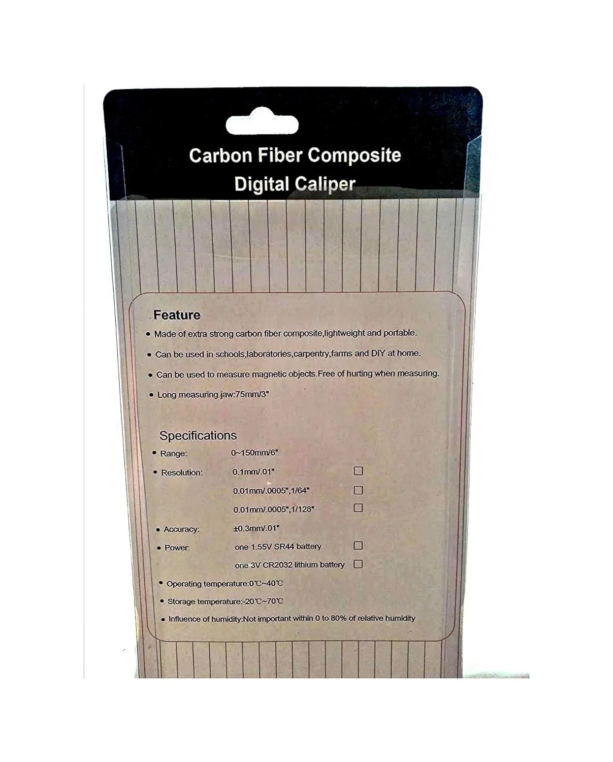 Long Jaw Digital Vernier Caliper 150Mm 6"