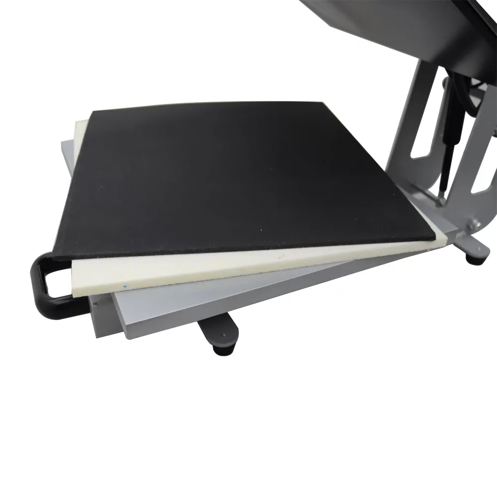 INTBUYING 15x15in Heat Press Machine Magnetic Semi-Automatic Transfer for T-Shirt Puzzle Pad Crafts