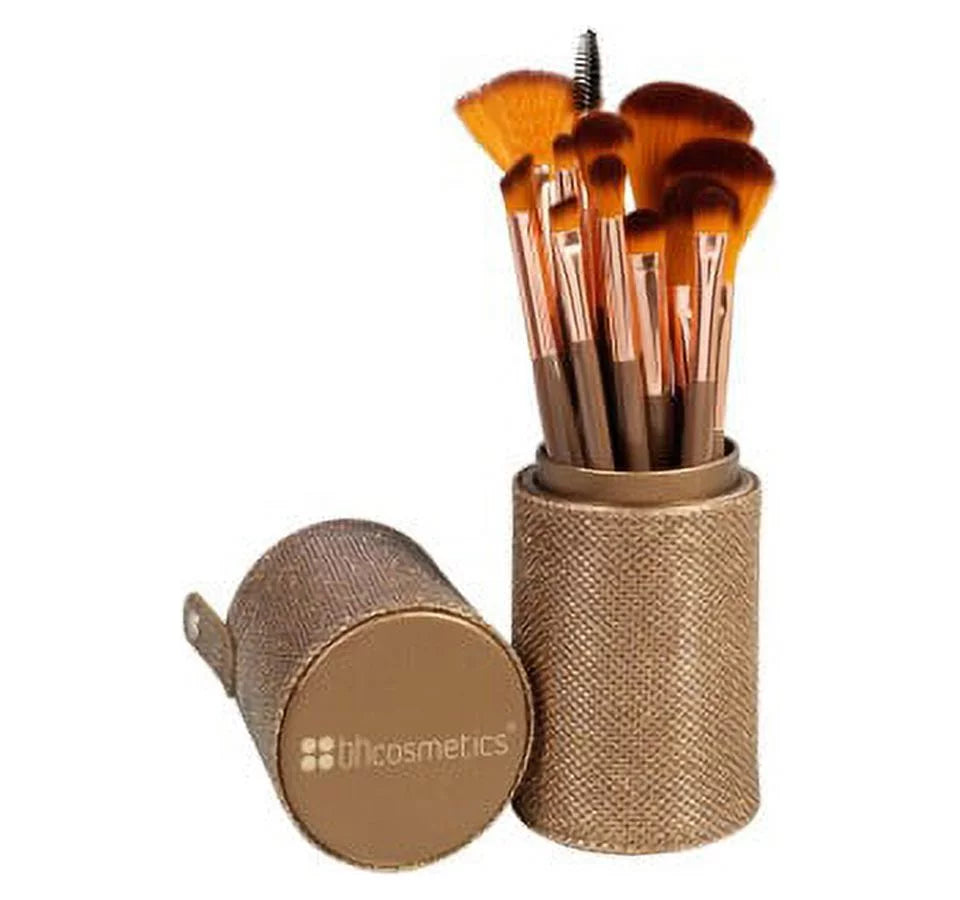 BH Cosmetics Shimmering Bronze Brush Set - Option : 12 Pc