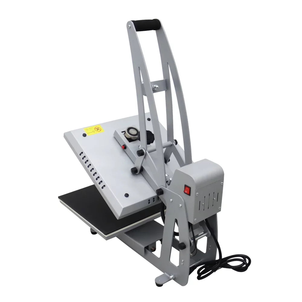 INTBUYING 15x15in Heat Press Machine Magnetic Semi-Automatic Transfer for T-Shirt Puzzle Pad Crafts