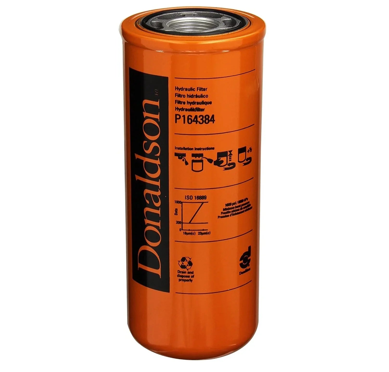Donaldson - P164384 Hydraulic Filter, Spin-on, Duramax