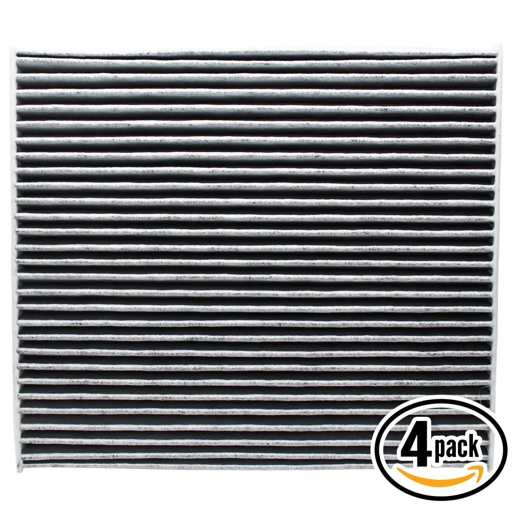 4-Pack Replacement for Cabin Air Filter for 2016 Hyundai SANTA FE L4 2.0L 1998cc 122 CID Car/Automotive - Activated Carbon, ACF-11178