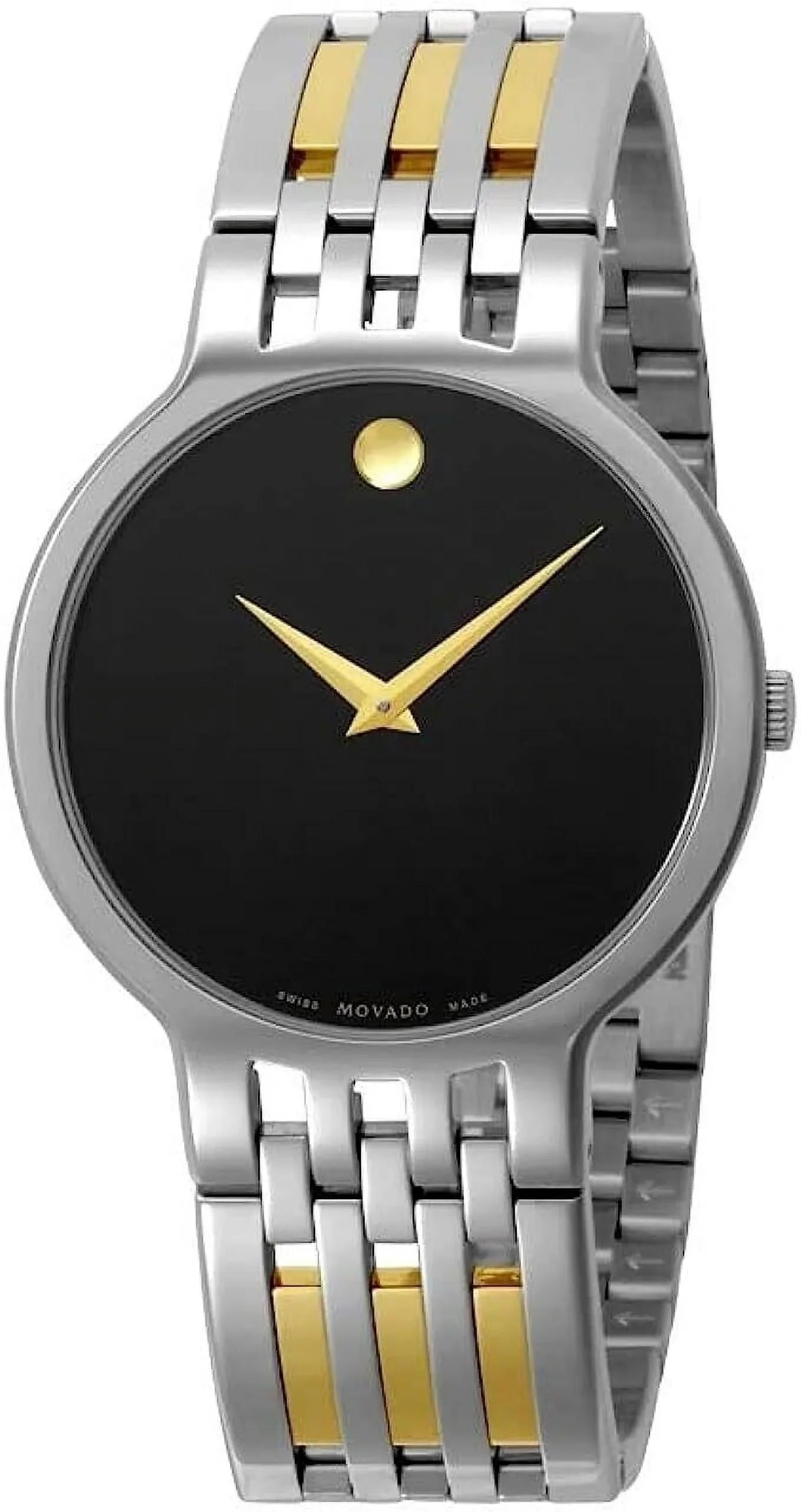 MOVADO 0606962 ESPERANZA Ebony DIAL TWO TONE STAINLESS STEEL MENS WATCH