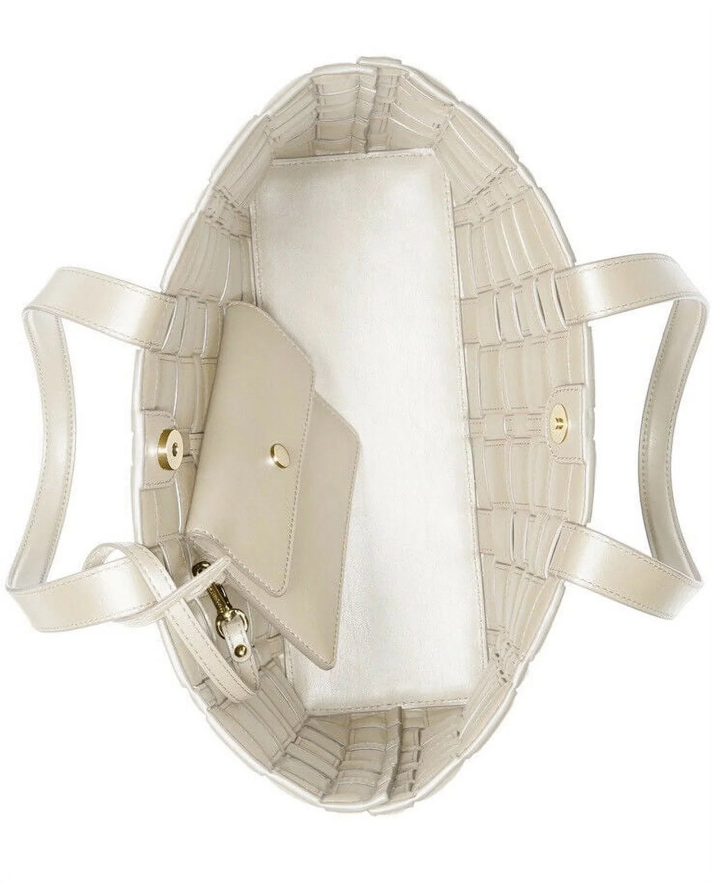 Michael Kors Ivy Medium East/West Tote Light Cream