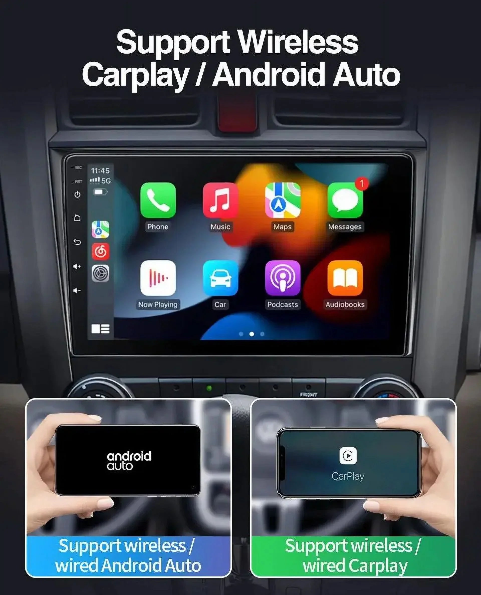 9" 1280*720 IPS For 2014-2022 Jeep Grand Cherokee Android Car Radio Stereo Carplay 2+32 GPS Navigation Bluetooth