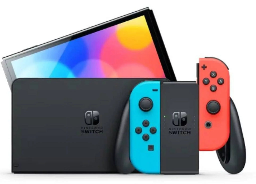 Nintendo Switch OLED Neon Blue/Red with Pokemon Snap Game