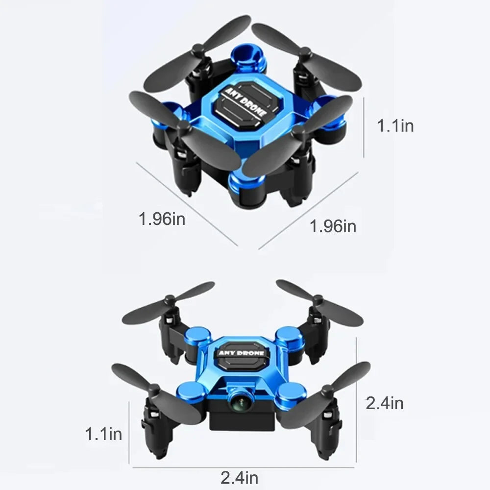 K04 Mini Drone for Kids, RC Quadcopter HD Camera 360° Flip Headless Drones Foldable RC Aircraft One Key Land Auto Hovering Suitable for Beginners Toys Gift