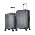 DUKAP y 2-Piece Plastic Luggage Set Gray (DKINT0SM-GRE)