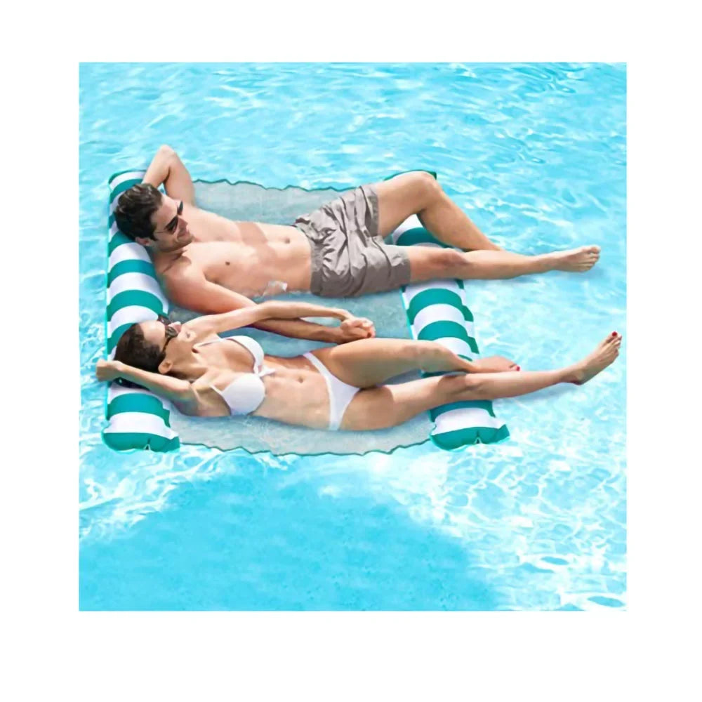 Aqua Deluxe Monterey XL Hammock 4 in 1 Multi Purpose Float, Teal (2 Pack)