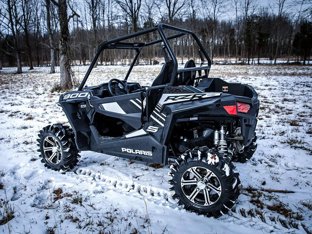 SuperATV Fender Flares Mud Guards for 2016|2020 Polaris RZR S 1000/2019|2020 RZR S4 1000|2 Front Flares, 2 Rear Flares|8.5" of Protection on Each Side vs. 4" Stock|FF-P-RZR-001#ASIN