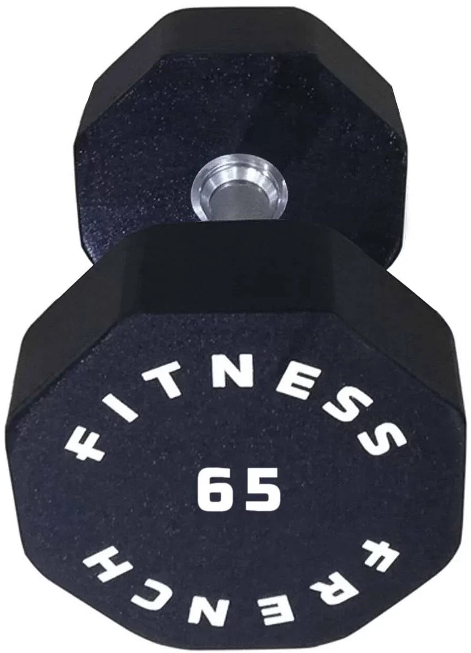 French Fitness Urethane 8 Sided Hex Dumbbell 65 lbs - Single (New)