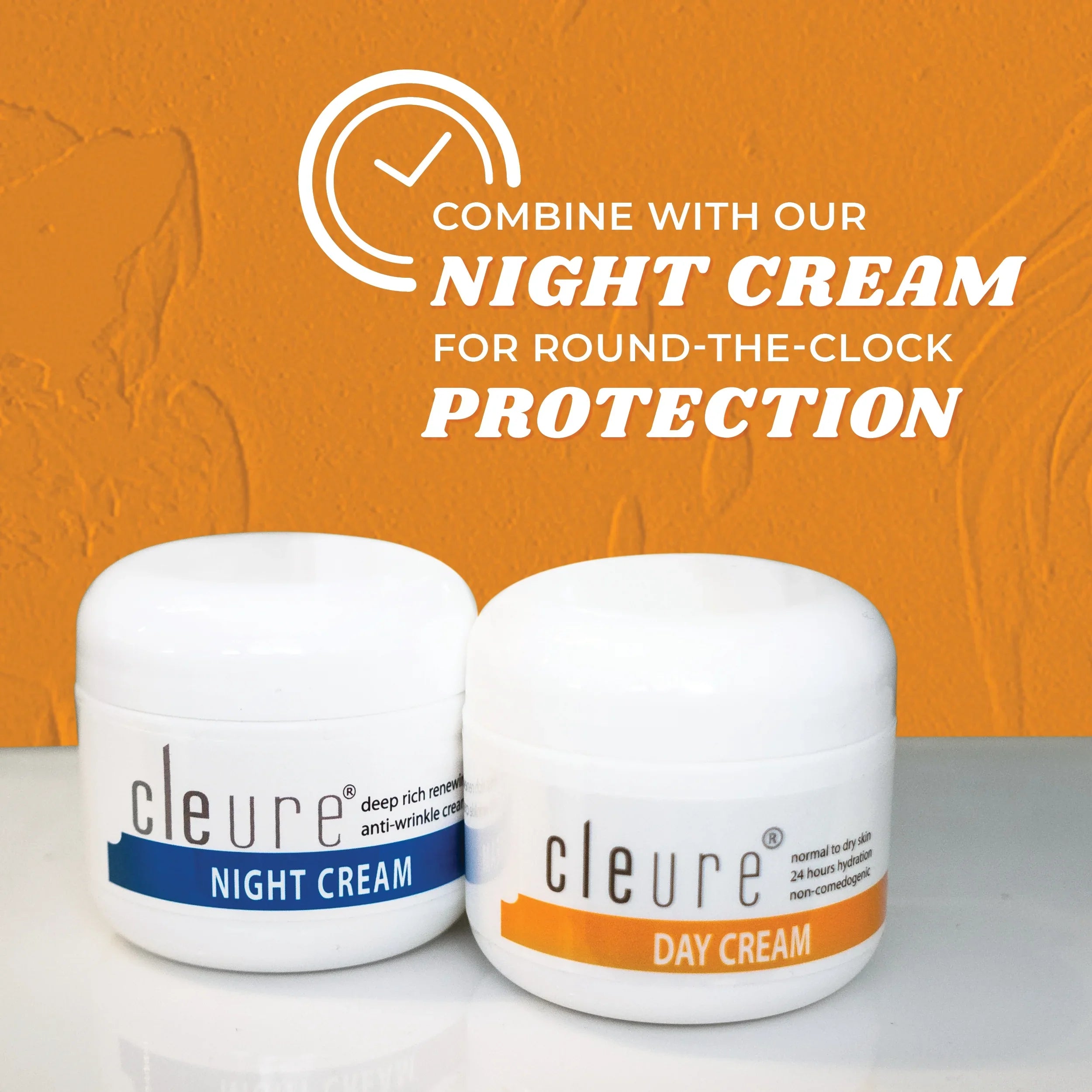 Cleure Day Cream - Anti Aging Facial Moisturizer with Shea Butter - Gluten Free (2 oz, Pack of 1)