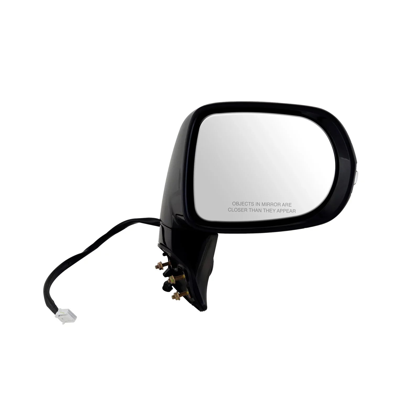 70157T - Fit System Passenger Side Mirror for 10-12, Lexus RX350, RX450h, Canada Built, Ebony PTM, w/ turn signal, memory, puddle lamp, foldaway, w/o auto dimming, w/o camera, Heated Power