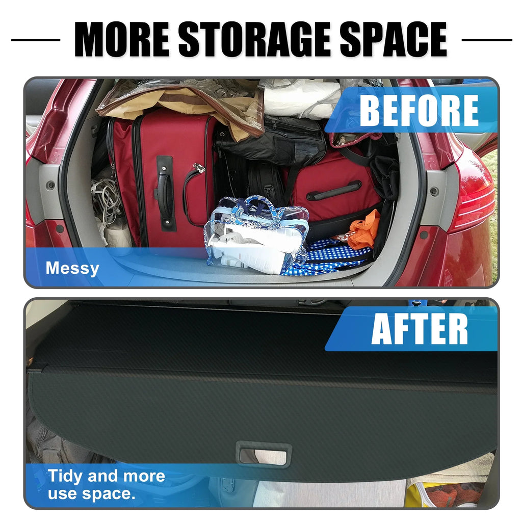 Unique Bargains Retractable Cargo Cover Rear Trunk cover Shield Shade Fit for Nissan Rogue 2021-2024 Not for Rogue Sport