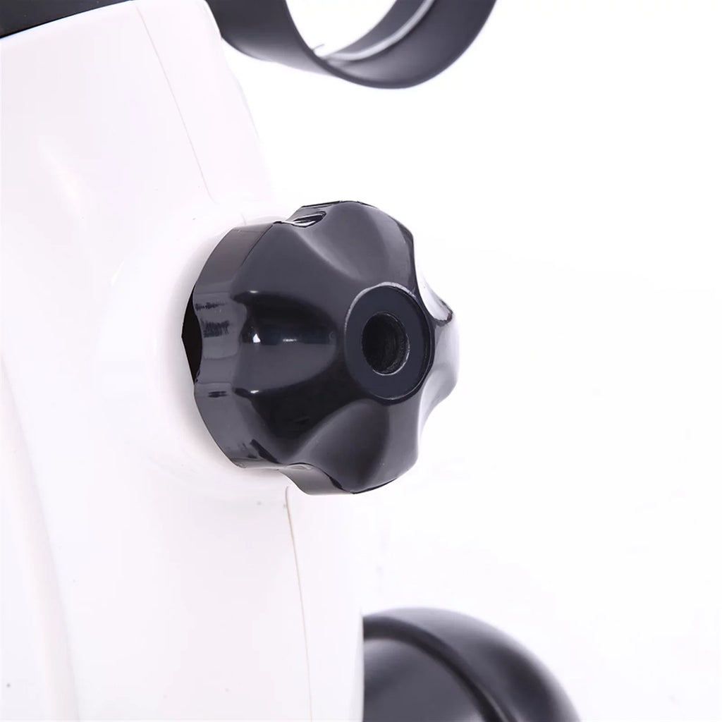 Portable Home Use Hands and Feet Trainer Mini Exercise Bike White & Ebony