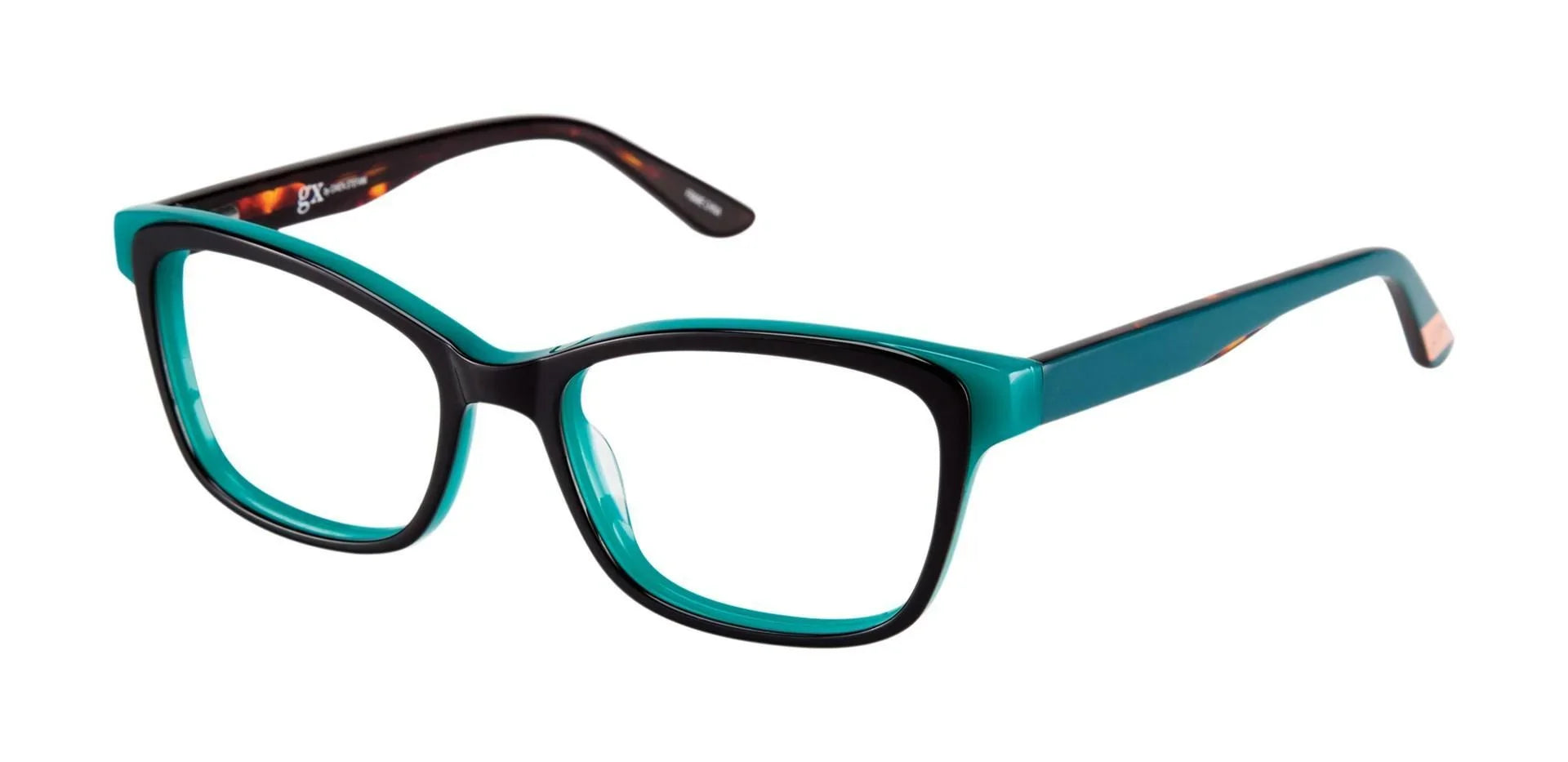 NEW GX By Gwen Stefani GX002 Navy on Green Eyeglasses 50mm with GX Case