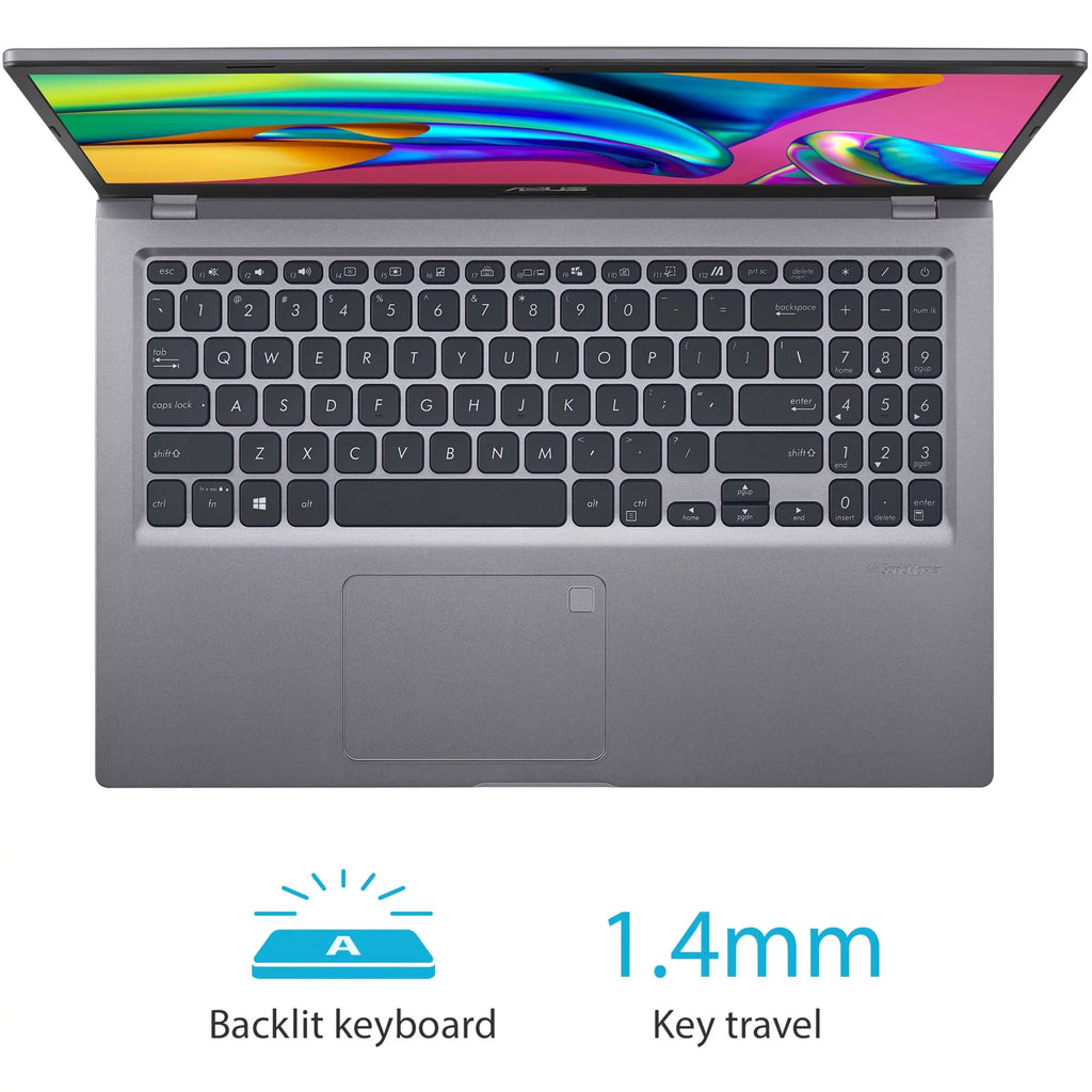 VivoBook 15 F515, 15.6\" Full HD, Core i5-1135G7, Iris Xe Graphics, 8GB RAM, 512GB SSD, Slate Gray, Windows 10 Home, F515EA-DB55