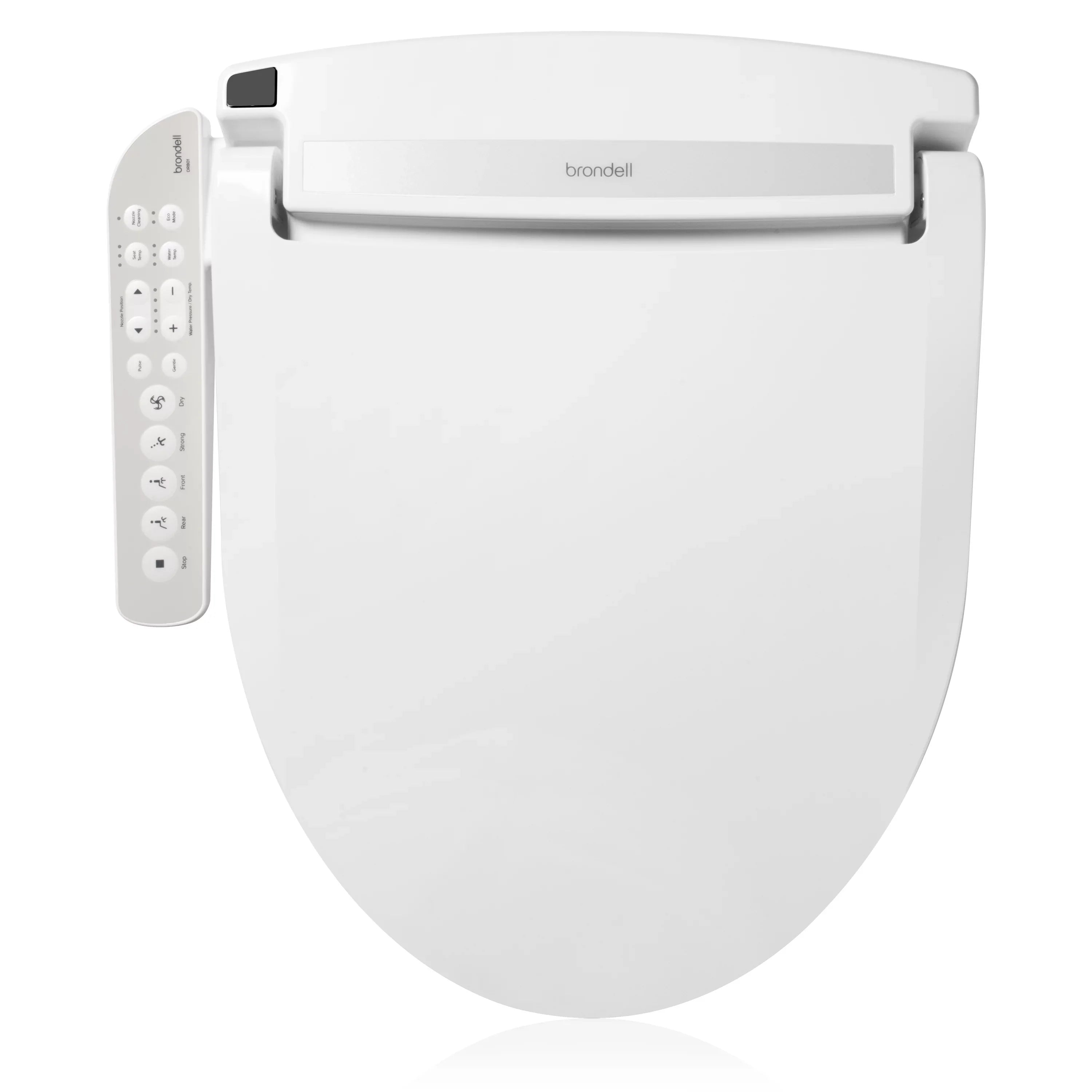 Bron Swash Select DR801 Sidearm Bidet Seat with Warm Air Dryer and Deodorizer, Round White