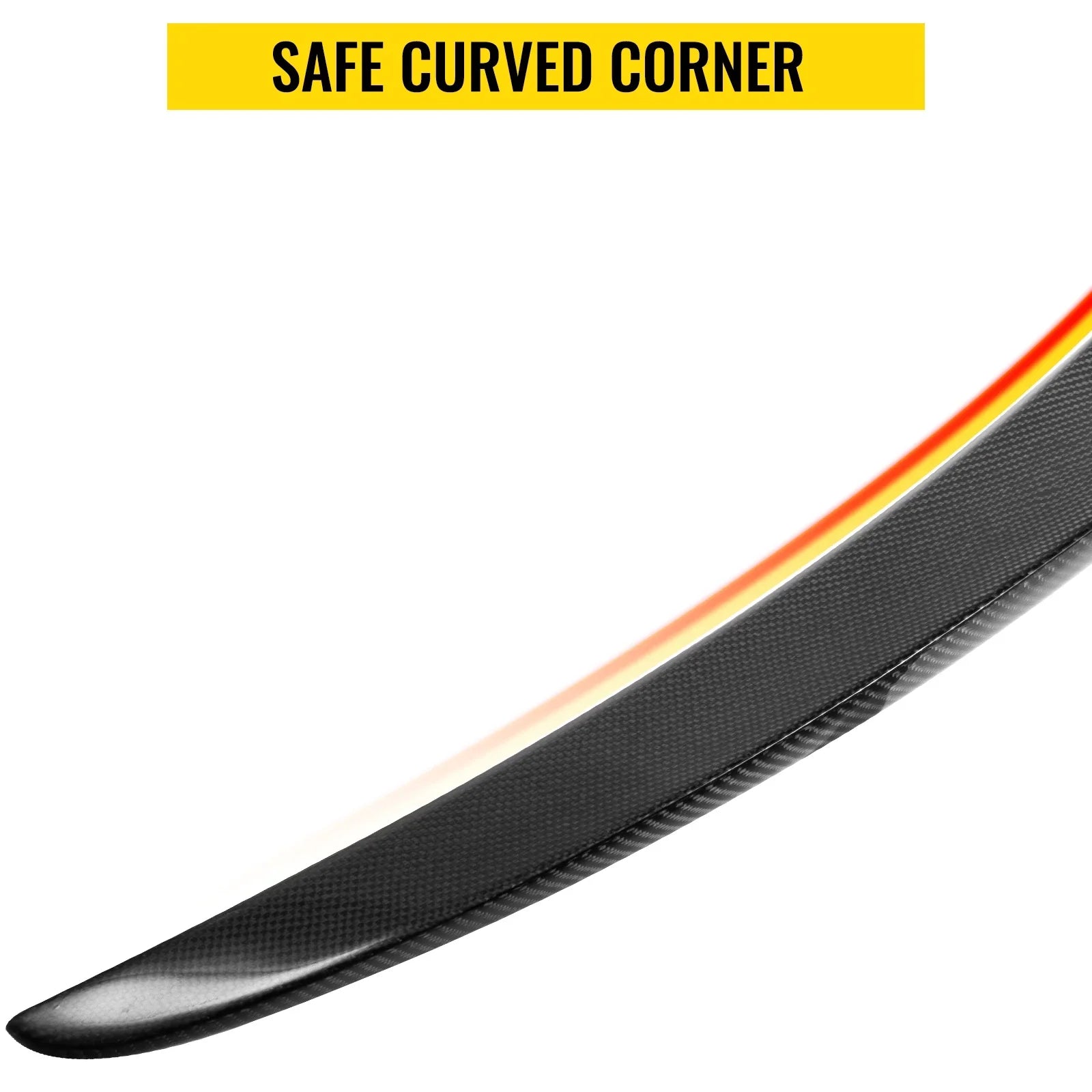 VEVOR ABS MG Style Replacement Rear Trunk Boot Lip Wing Spoiler for Honda Civic 4-Door Sedan FRP(2006 - 2011)