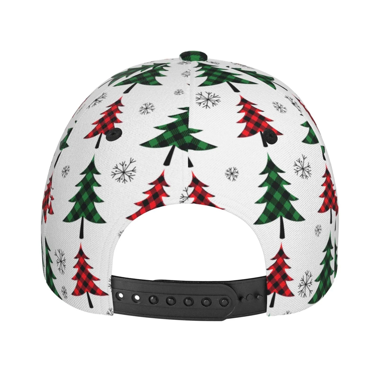 Balery Baseball Cap Adjustable Size for Running Workouts and Outdoor Activities All Seasons Dad Hat(Buffalo Plaid Christmas Trees)
