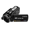 Andoer 4K Handheld DV Professional Digital Video CMOS Sensor Camcorder with Hot Shoe for Mounting Microphone 3.0 Inch IPS Burst -Shaking Function